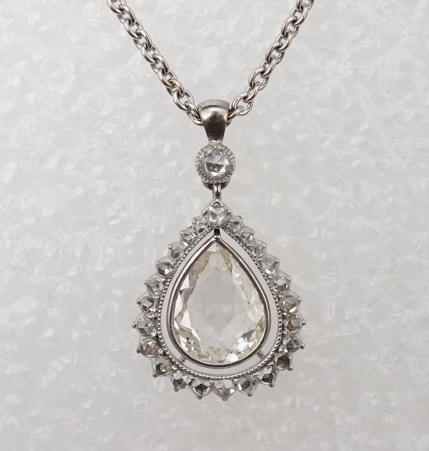 A diamond pendant